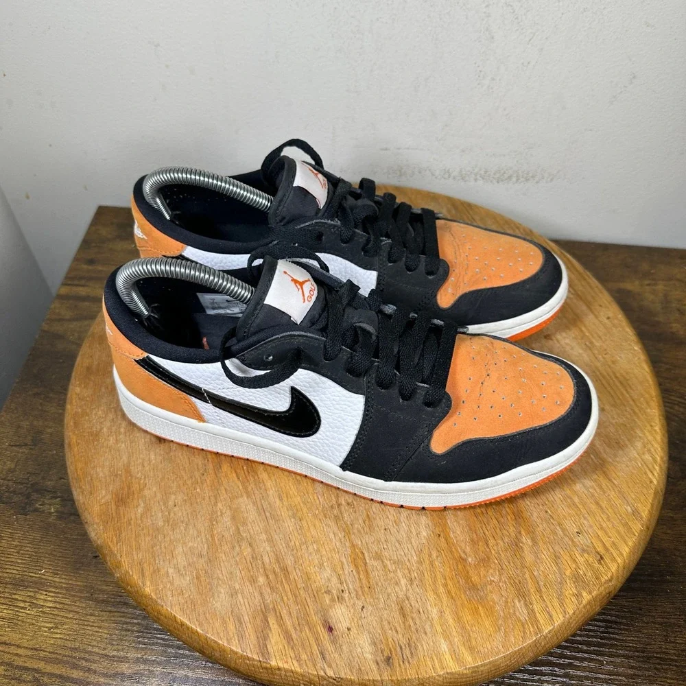 Jordan 1 Low Golf Shattered Backboard Starfish Black DD9315-800 Mens Size 7